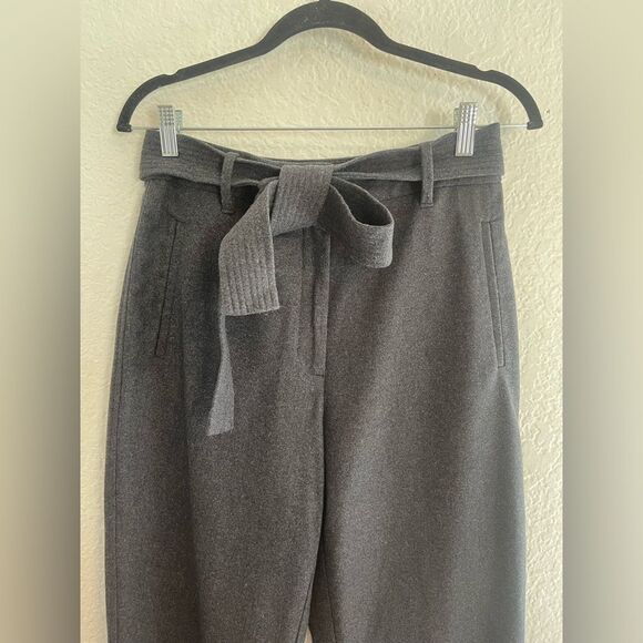 Wilfred Jallade tie front wool Pants in dark charcoal Grey  6 - Picture 4 of 6